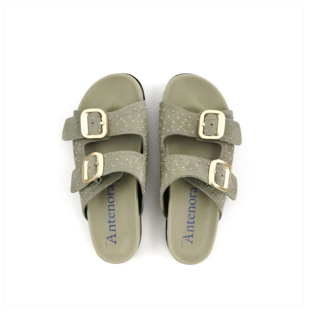 Designer Italian luxury footbed sandals NWT SS25